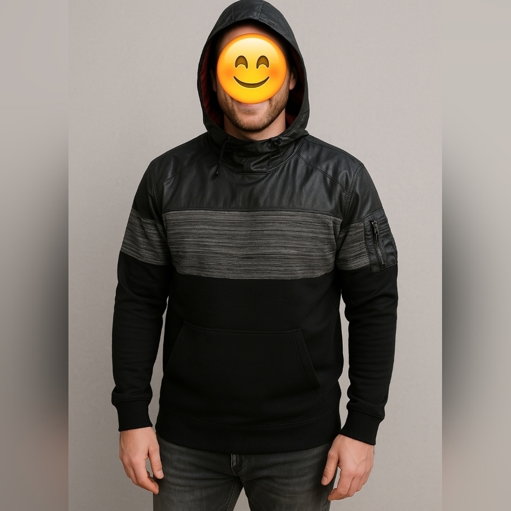 Hudson Outerwear Colorblock Hoodie, Size L